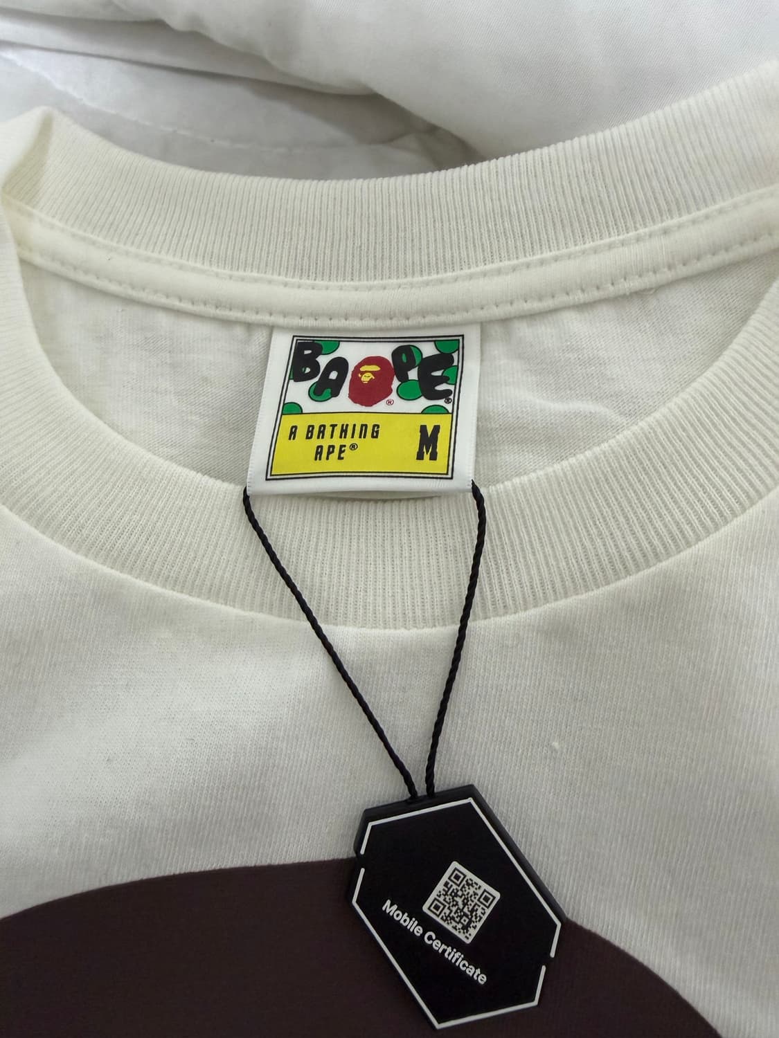 (미착용새상품)BAPE 베이프 빅 에이프 헤드 반팔 티셔츠 화이트M 상품이미지3