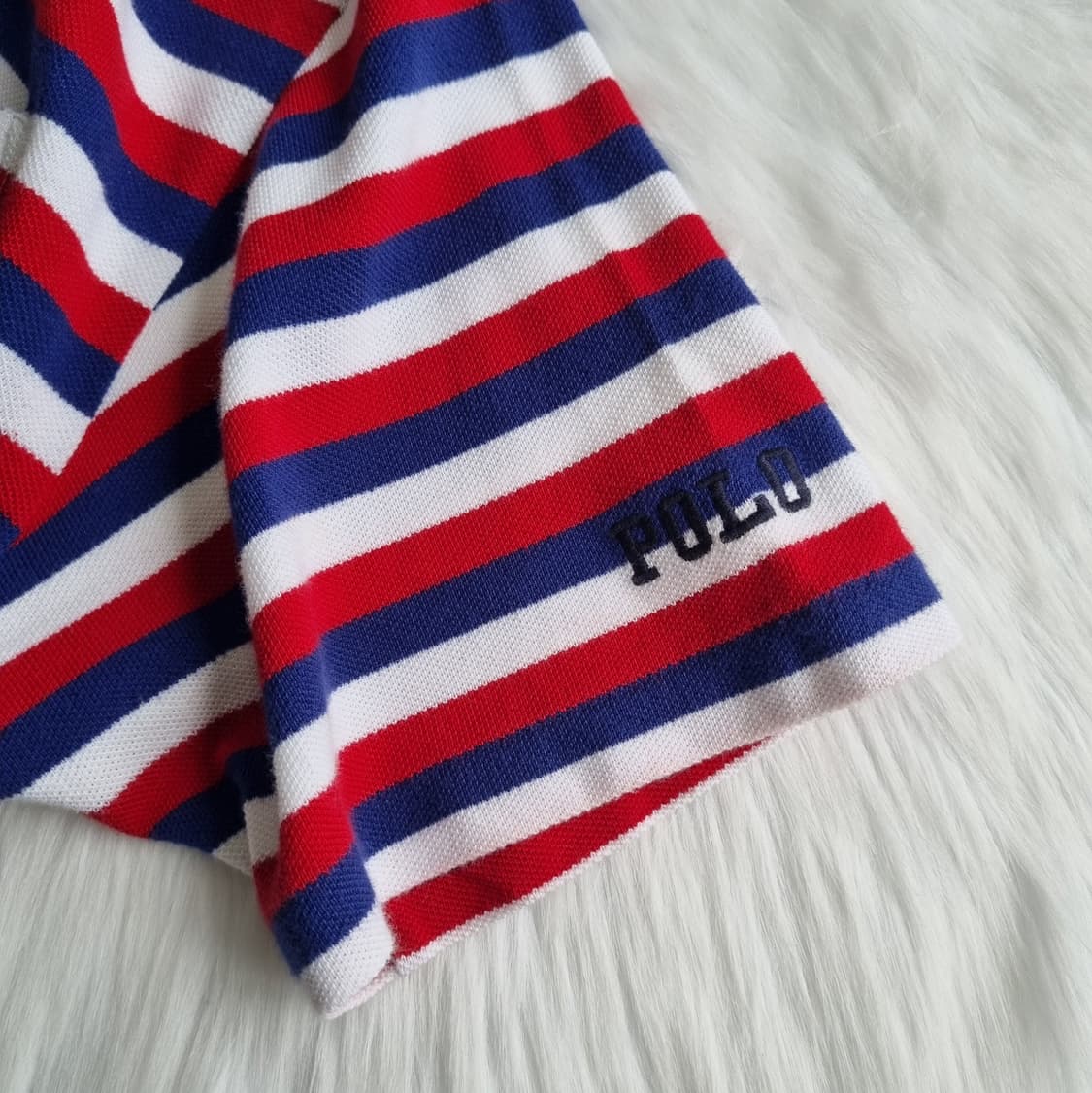 폴로 랄프로렌 빈티지 USA 성조기 스트라이프 반팔티 2117 상품이미지5