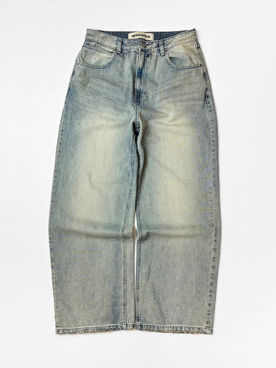 인사일런스 워시드 와이드 데님 팬츠 PN5637 상품이미지1