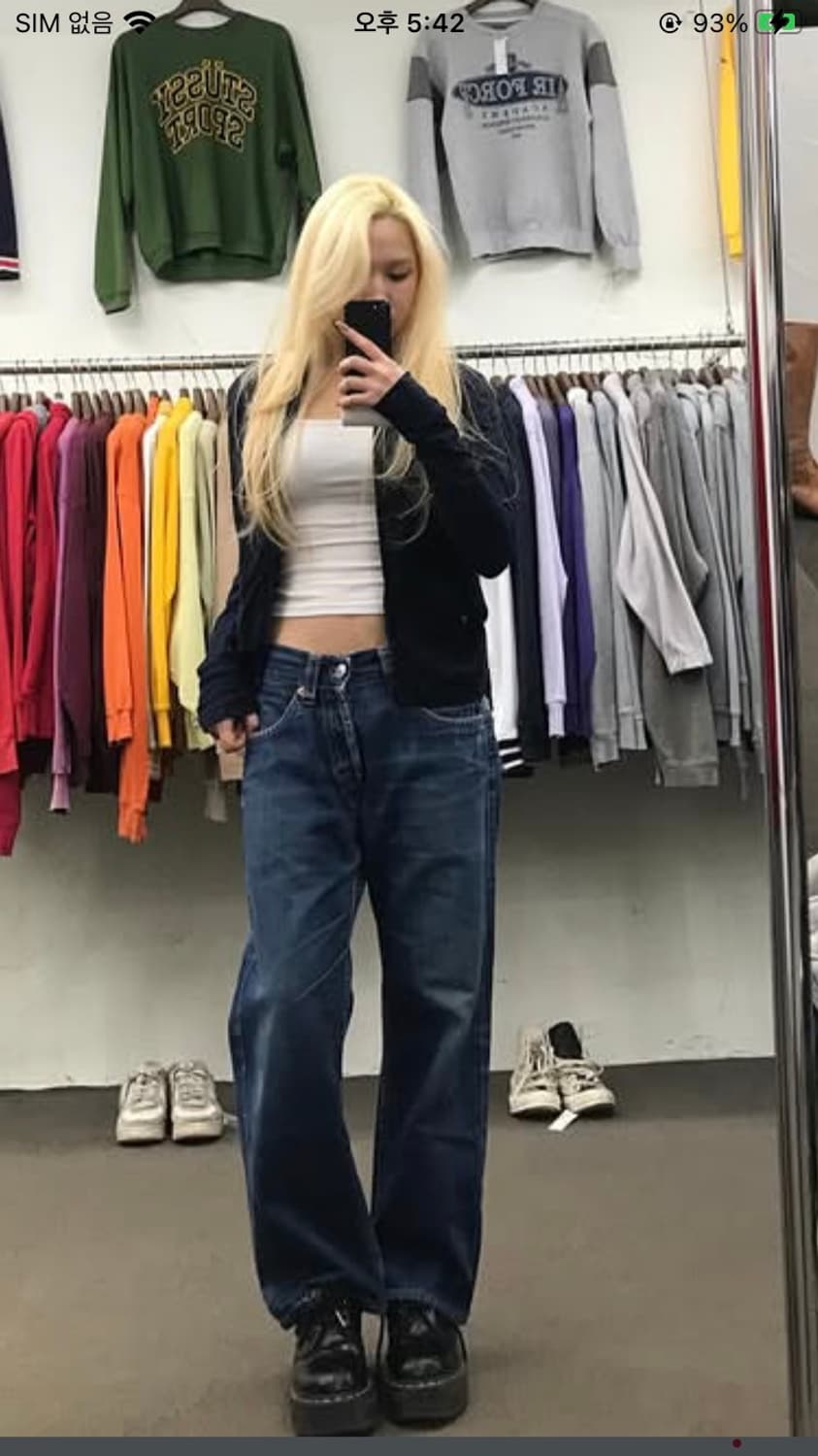 리바이스 902 신치백 데님 팬츠 상품이미지5