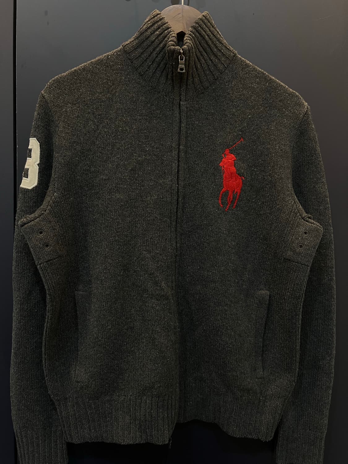 폴로 랄프로렌 빅포니 투웨이 니트 집업 상품이미지1