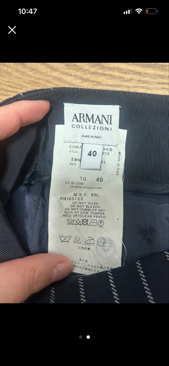 아르마니 꼴레지오니 h라인 스커트 상품이미지2