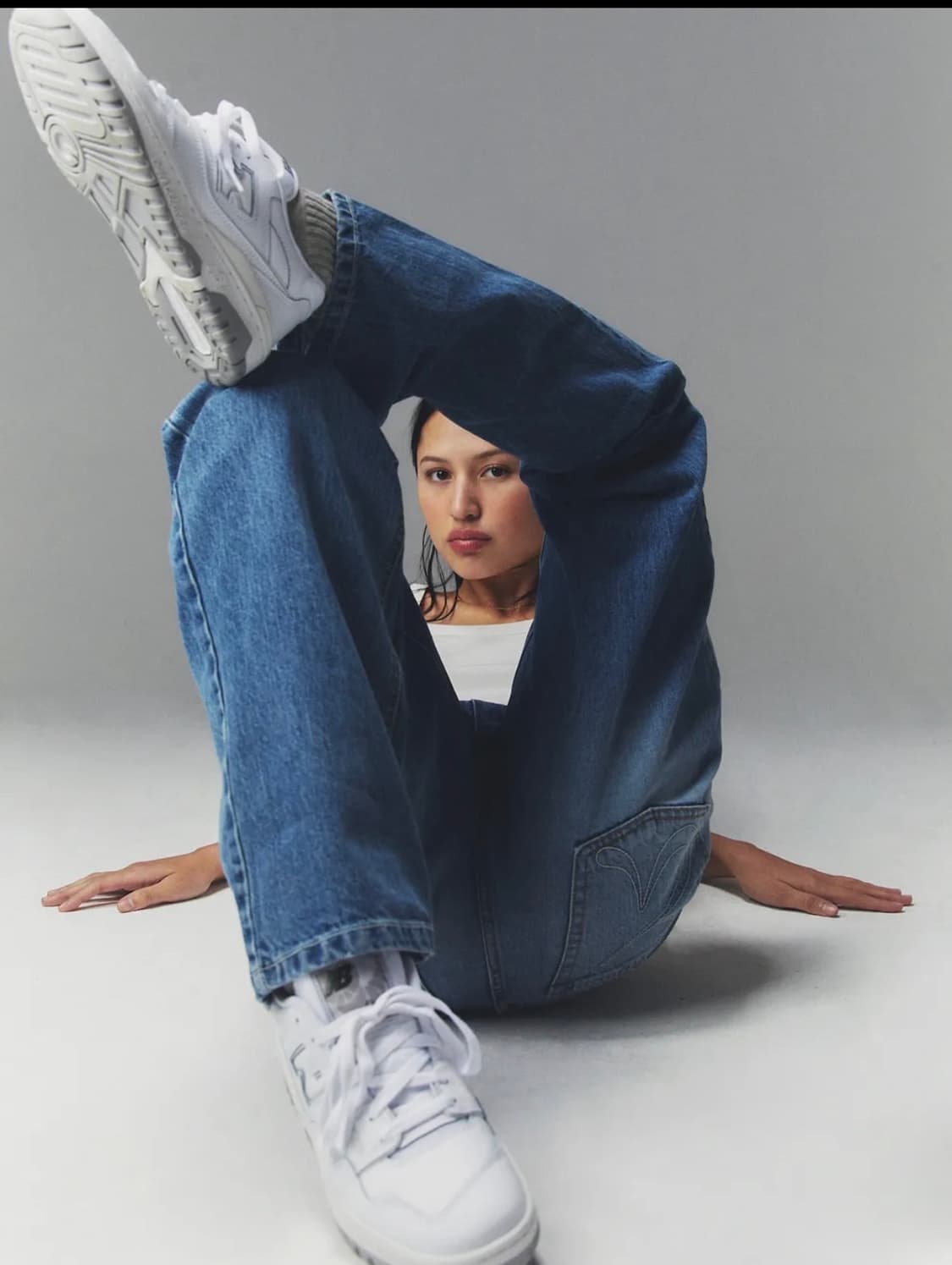 글로니 93 MID-RISE LOOSE FIT JEANS (BLUE) 상품이미지2
