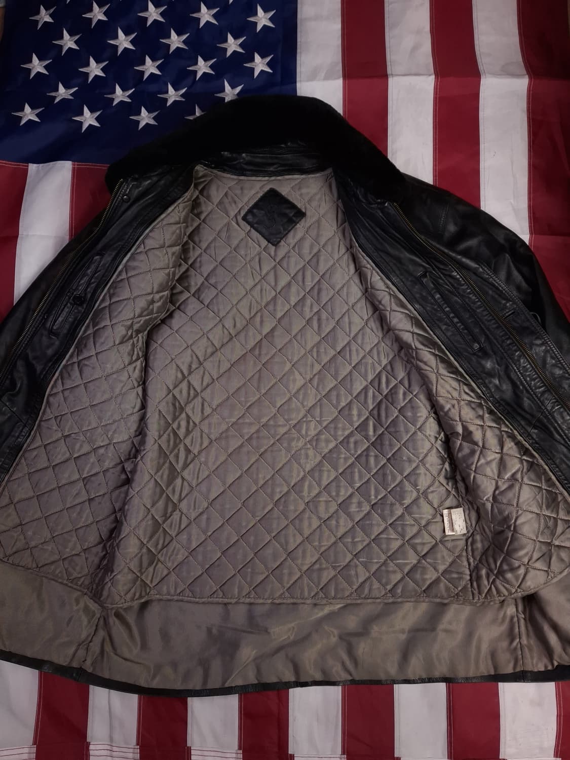 오리지날 80's 국내산 입셍로랑 리얼램스킨 반코트 상품이미지9