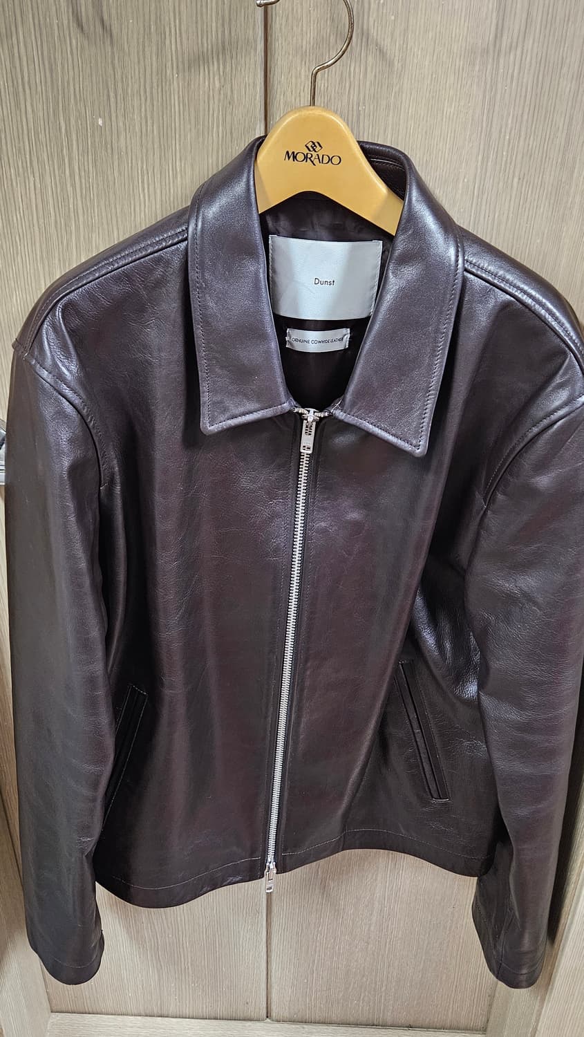 [XL] 던스트 카프스킨 레더 가죽 블루종 브라운 상품이미지2