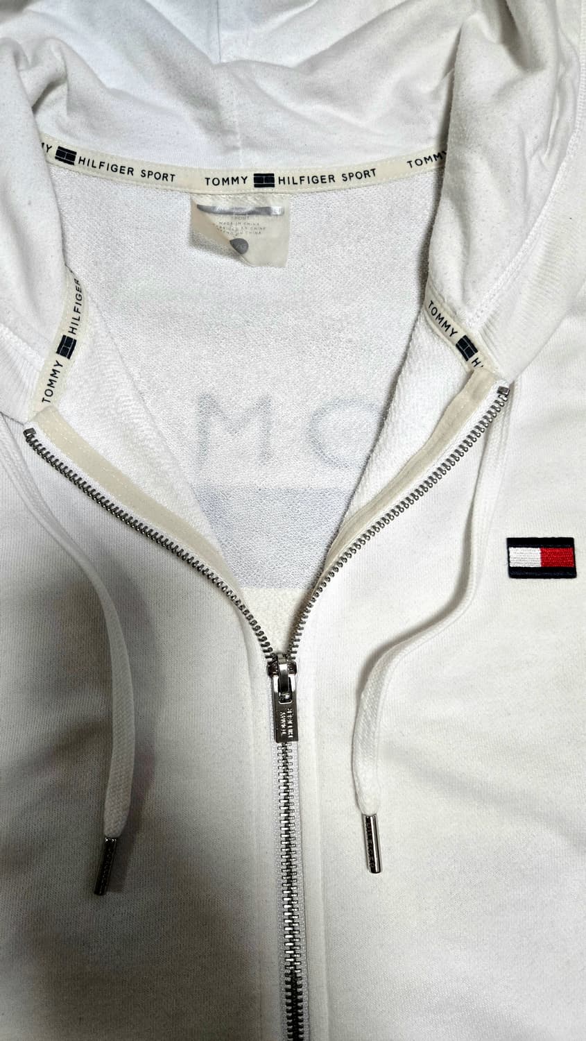 타미힐피거 스포츠 흰색 후드집업 상품이미지5