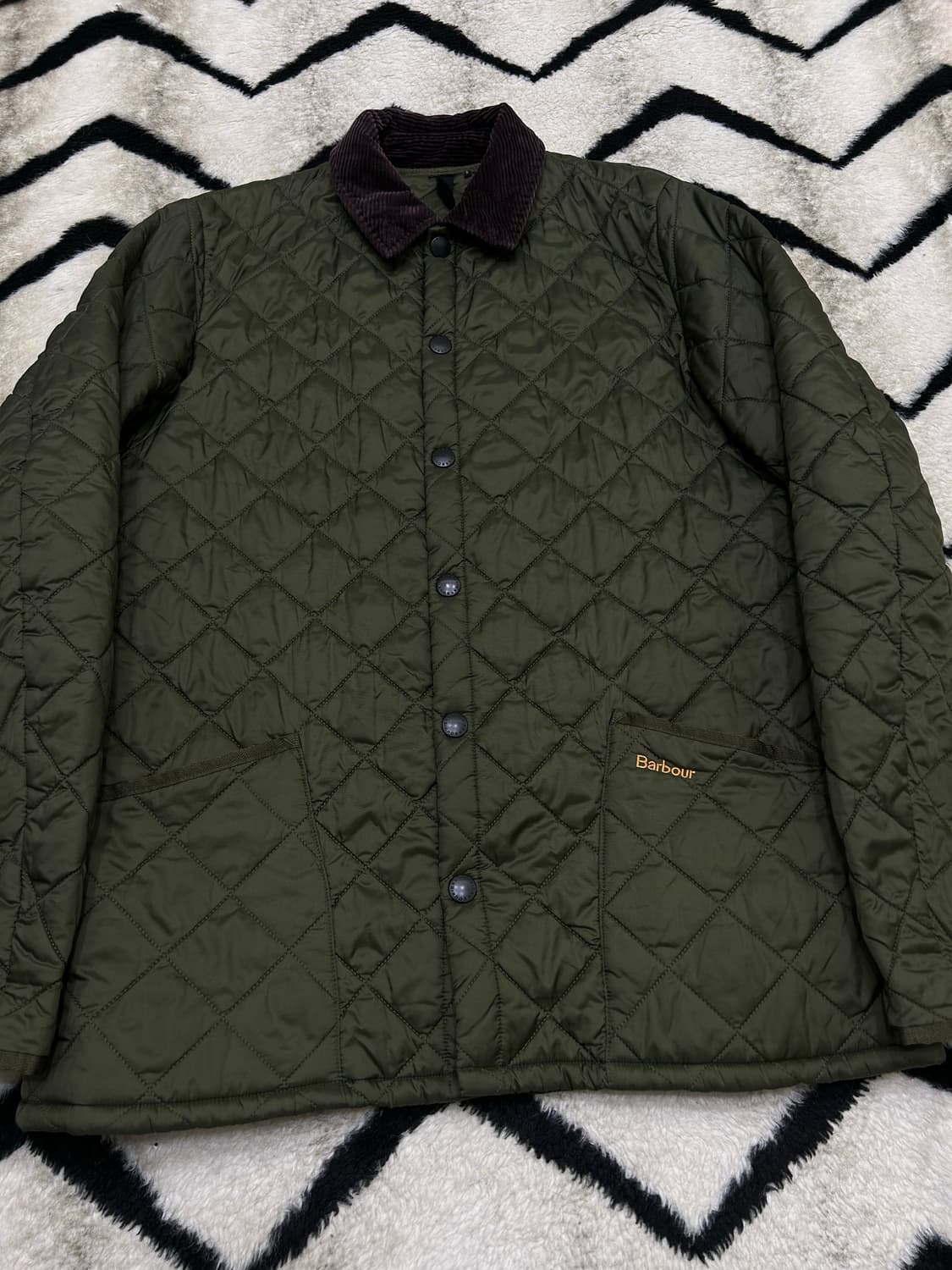 [M]바버 헤리티지 리데스데일 퀄팅자켓/카키 상품이미지3