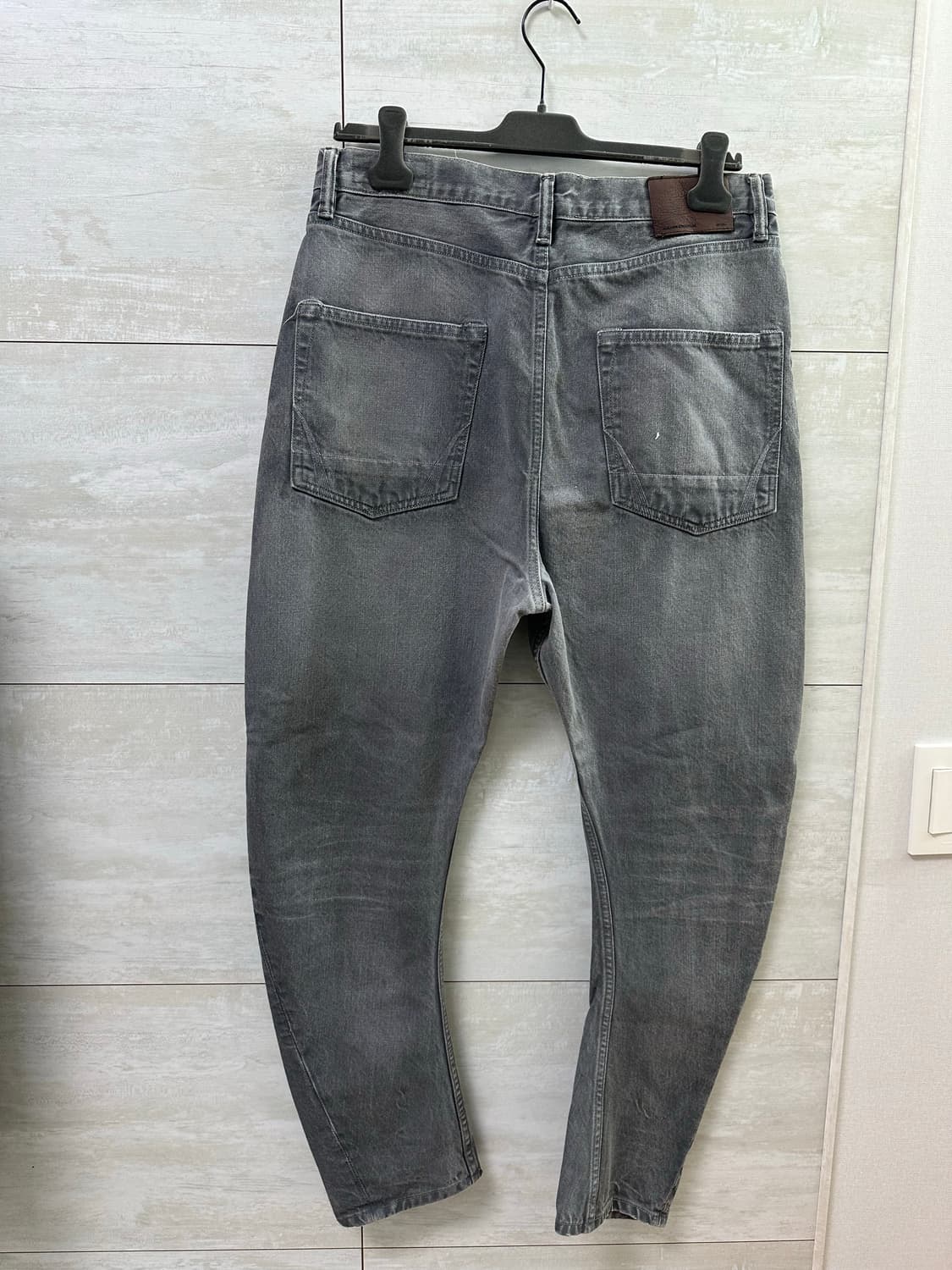 올세인츠 다크 그레이 데님 팬츠 32 o 핏 상품이미지3