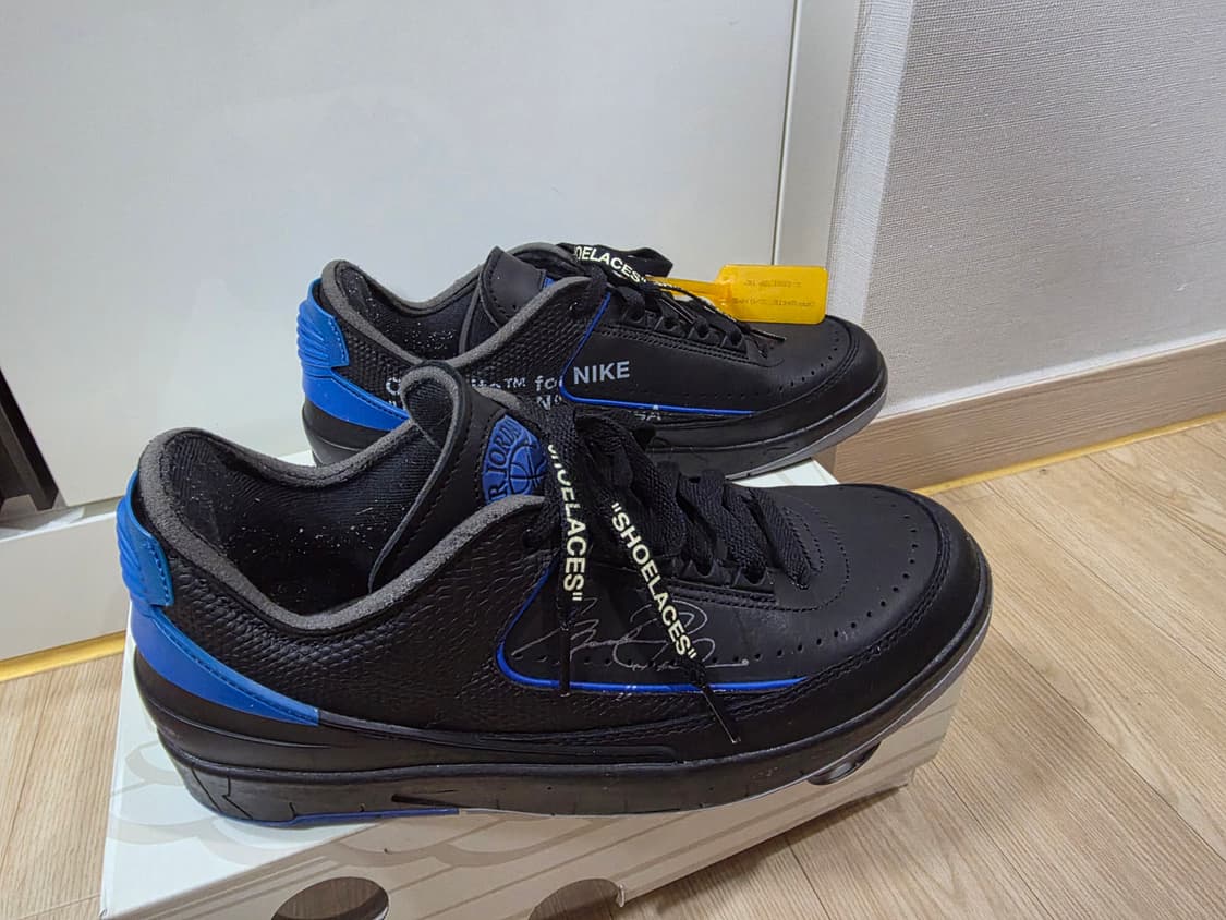 나이키 X 오프화이트 조던2 레트로 로우 SP 블랙/바시티로얄 285 상품이미지3