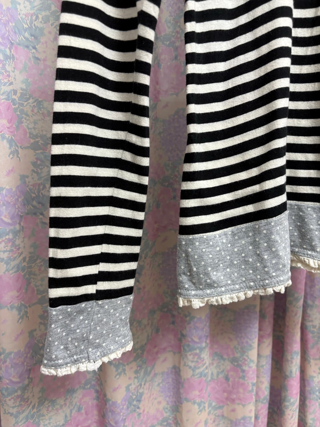 스트라이프 도트 티셔츠 상품이미지7