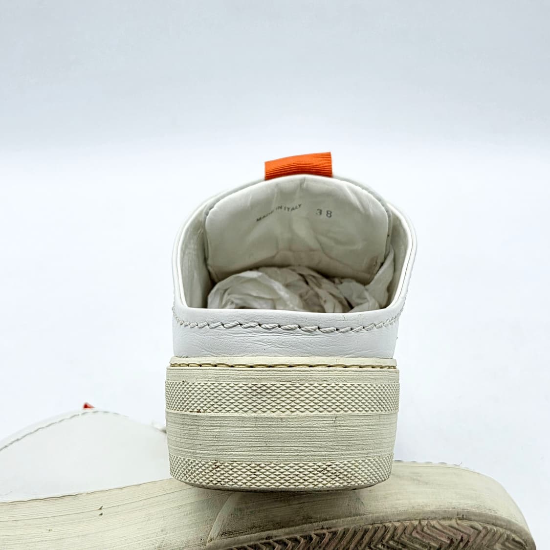 써네이 우먼스 사보 뮬 흰/주 (38) 상품이미지2