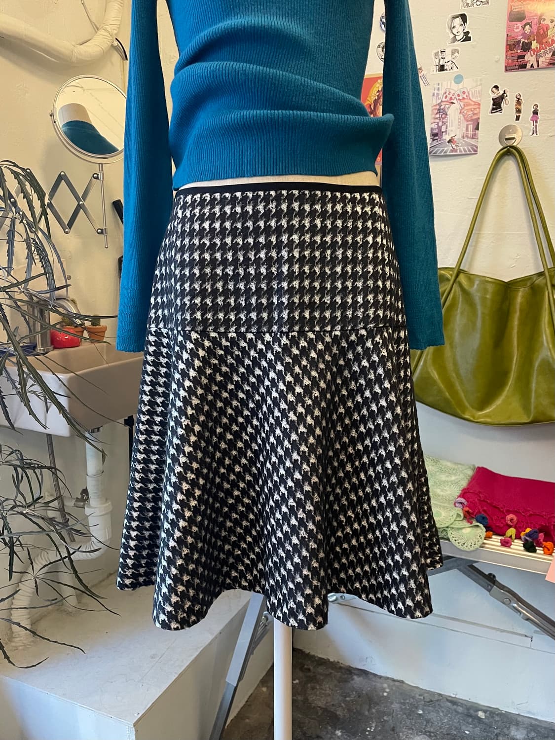 하운즈투스패턴 플에어 스커트 [무배] 상품이미지3