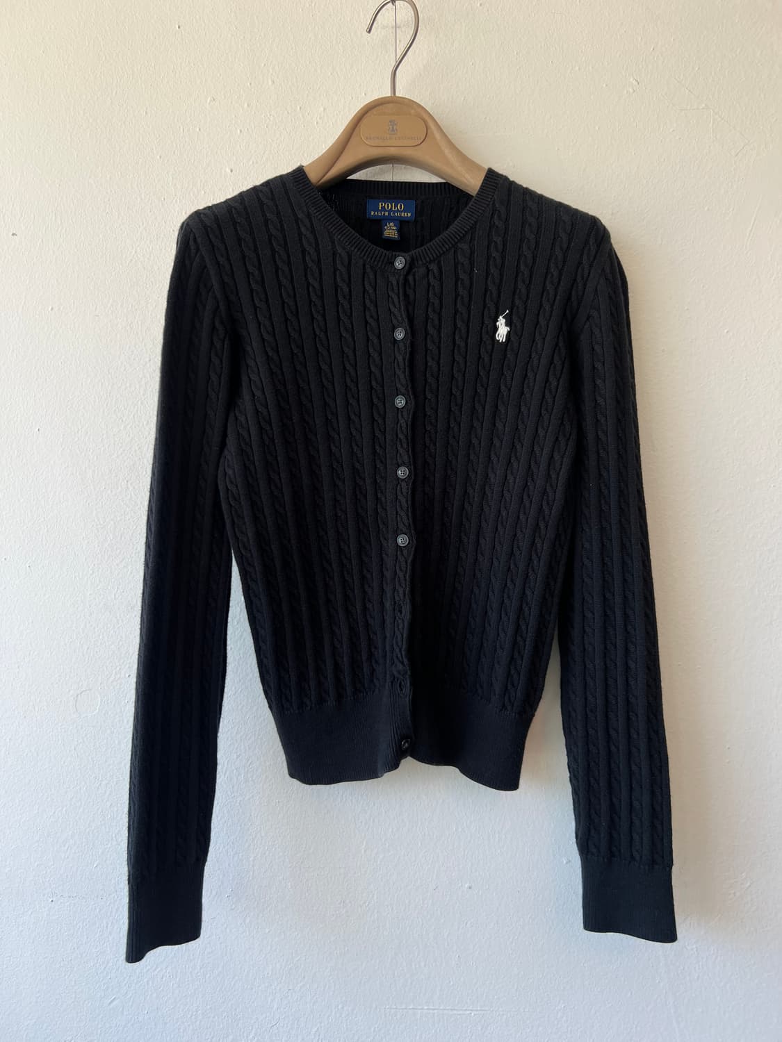 폴로랄프로렌 키즈 블랙 라운드니트 케이블니트 상품이미지2
