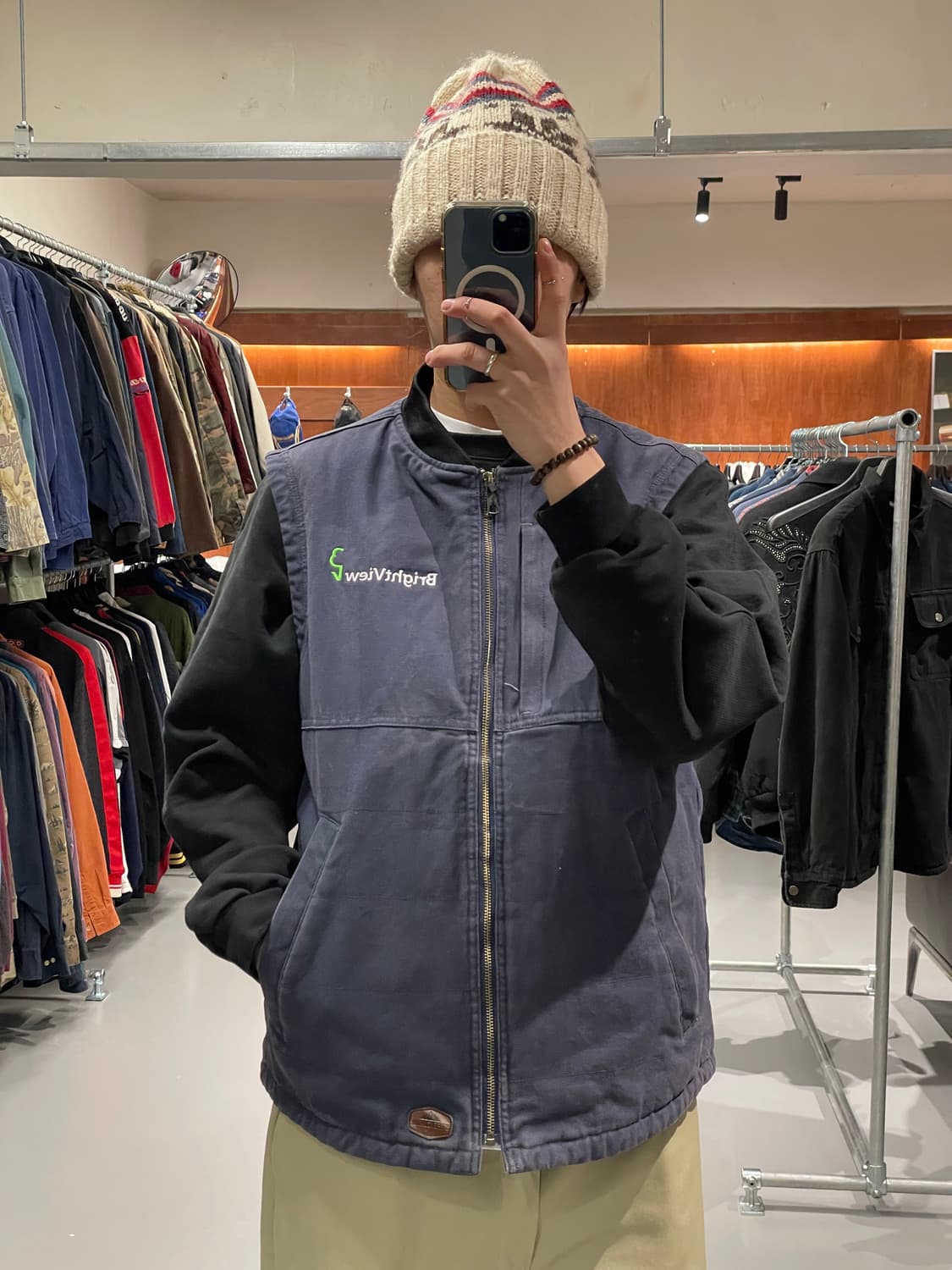 빈티지 워크 베스트 조끼   상품이미지1