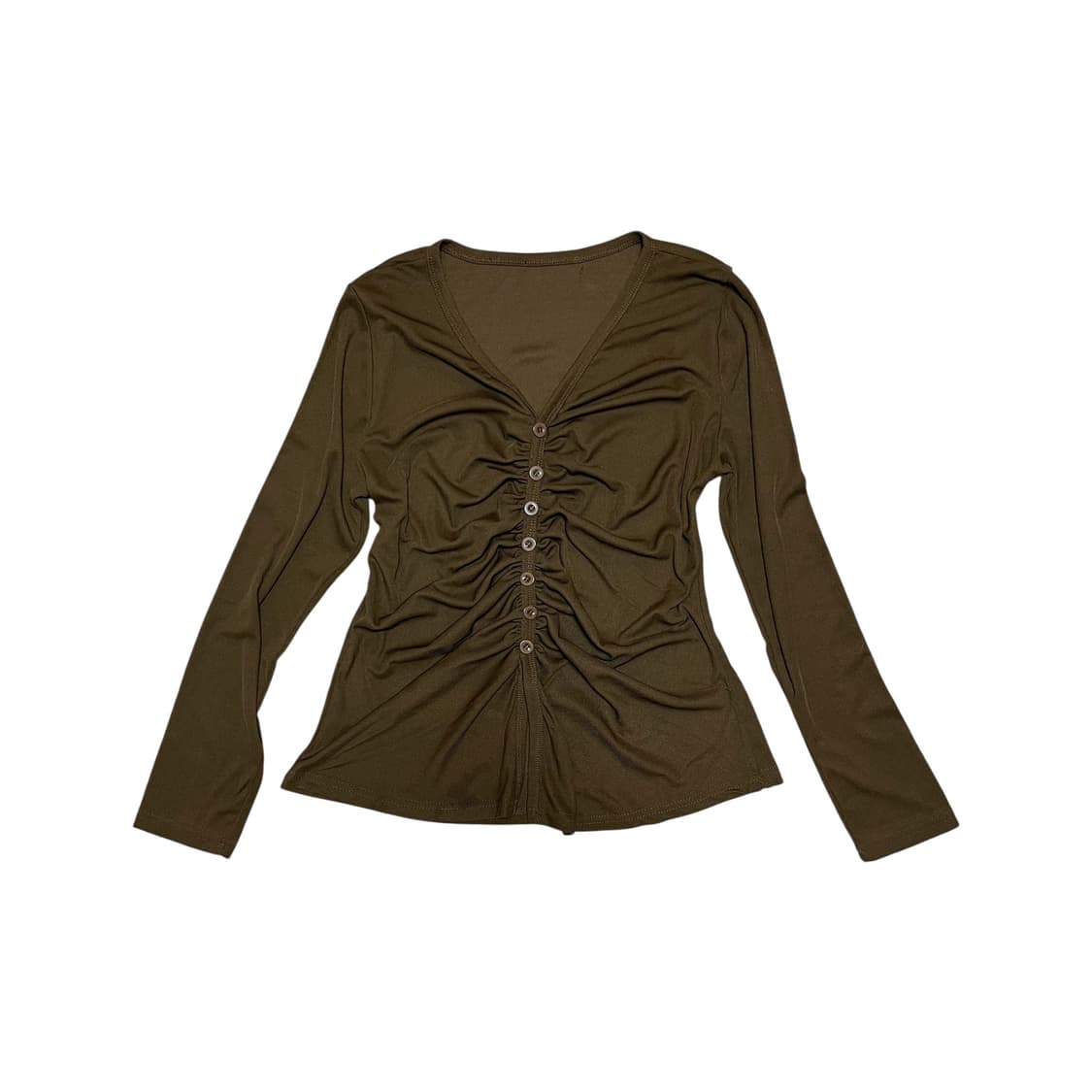 Banding button big tower_Kaki Brown 상품이미지1