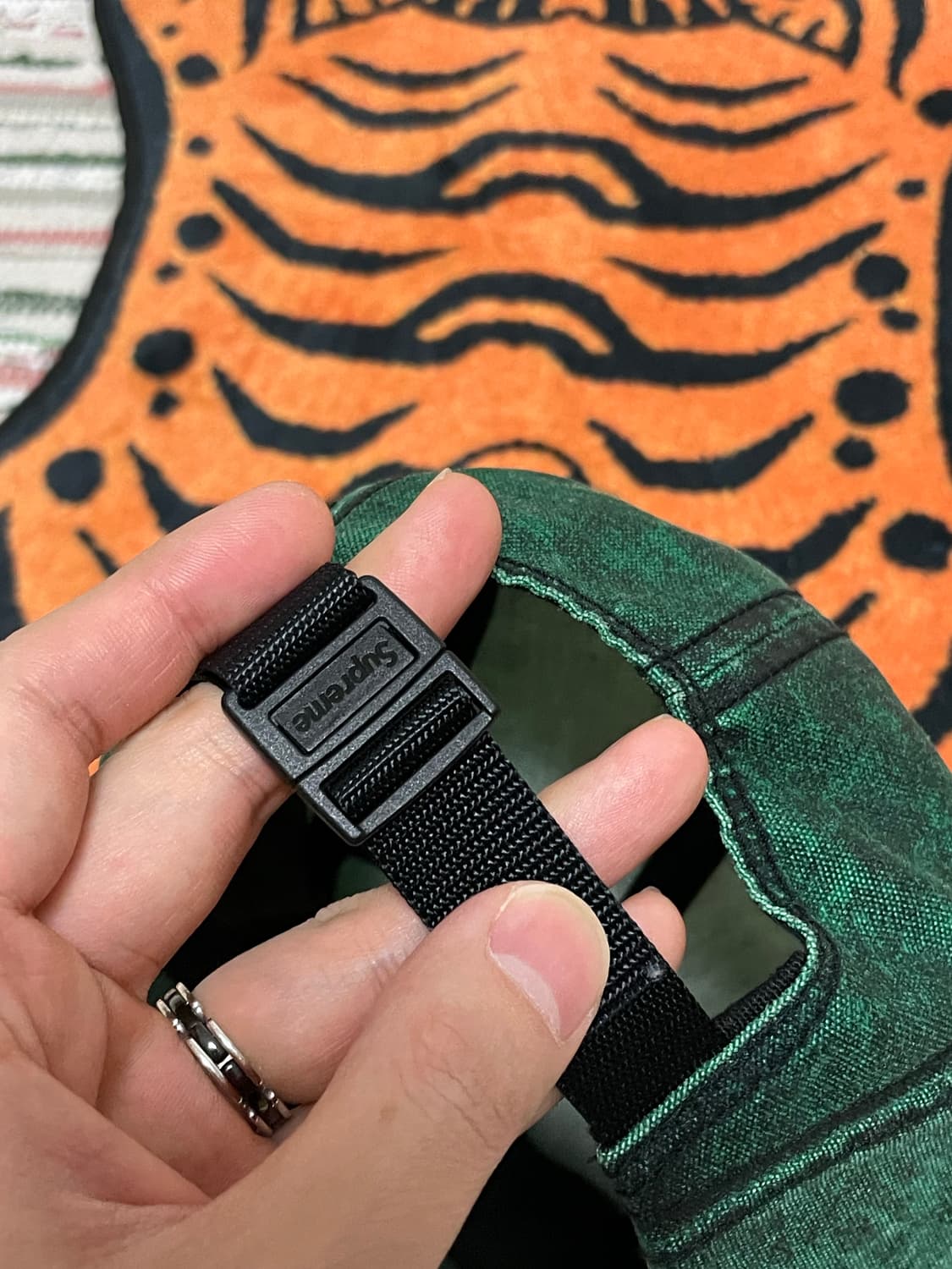 슈프림 그린 캠프캡 모자 상품이미지3