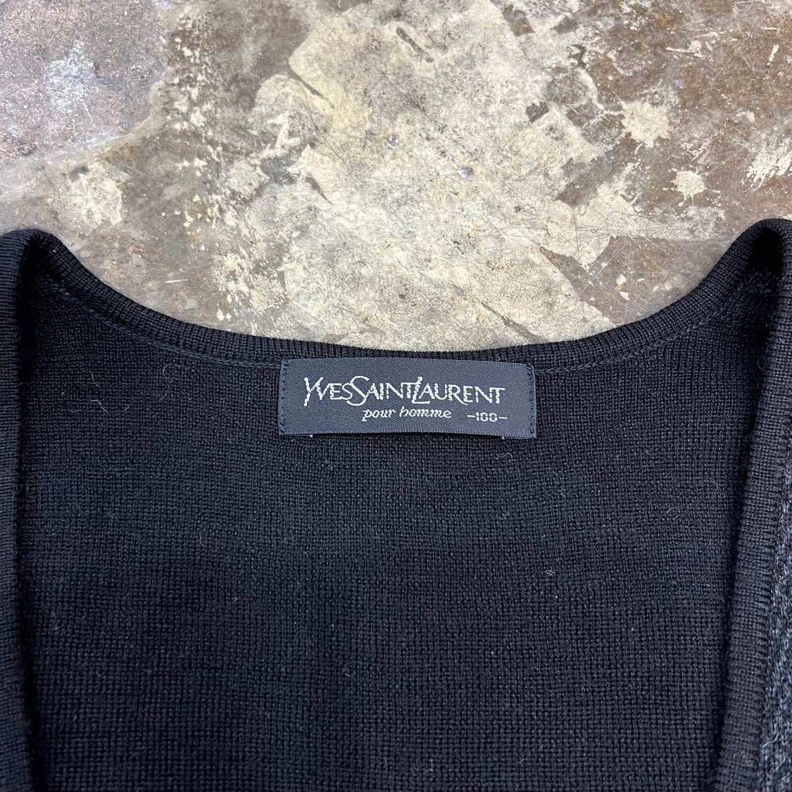 100) 입생로랑 니트 조끼 가디건 베스트 상품이미지3