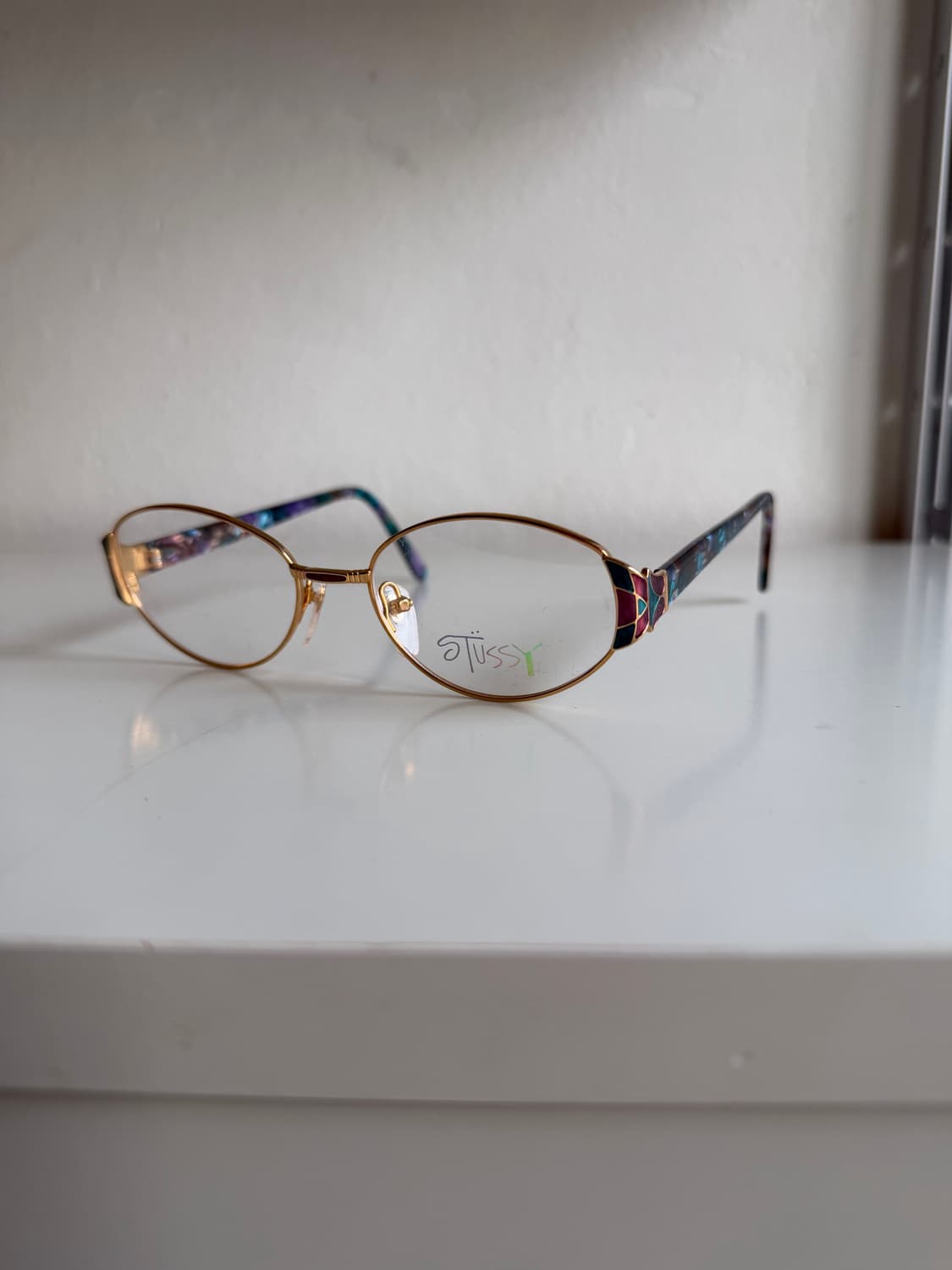 스투시 아이웨어 골드 프레임 안경 (신품) 상품이미지1