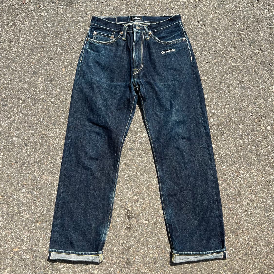 Subciety 자수 셀비지 데님 팬츠 상품이미지2