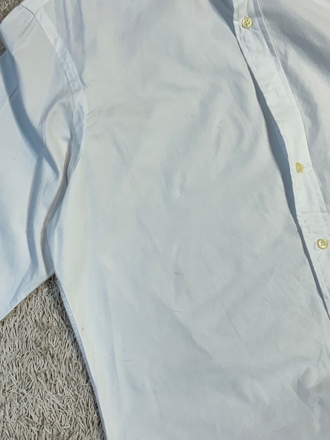 폴로 랄프로렌 신형 네이비포니 솔리드 셔츠 화이트 상품이미지3