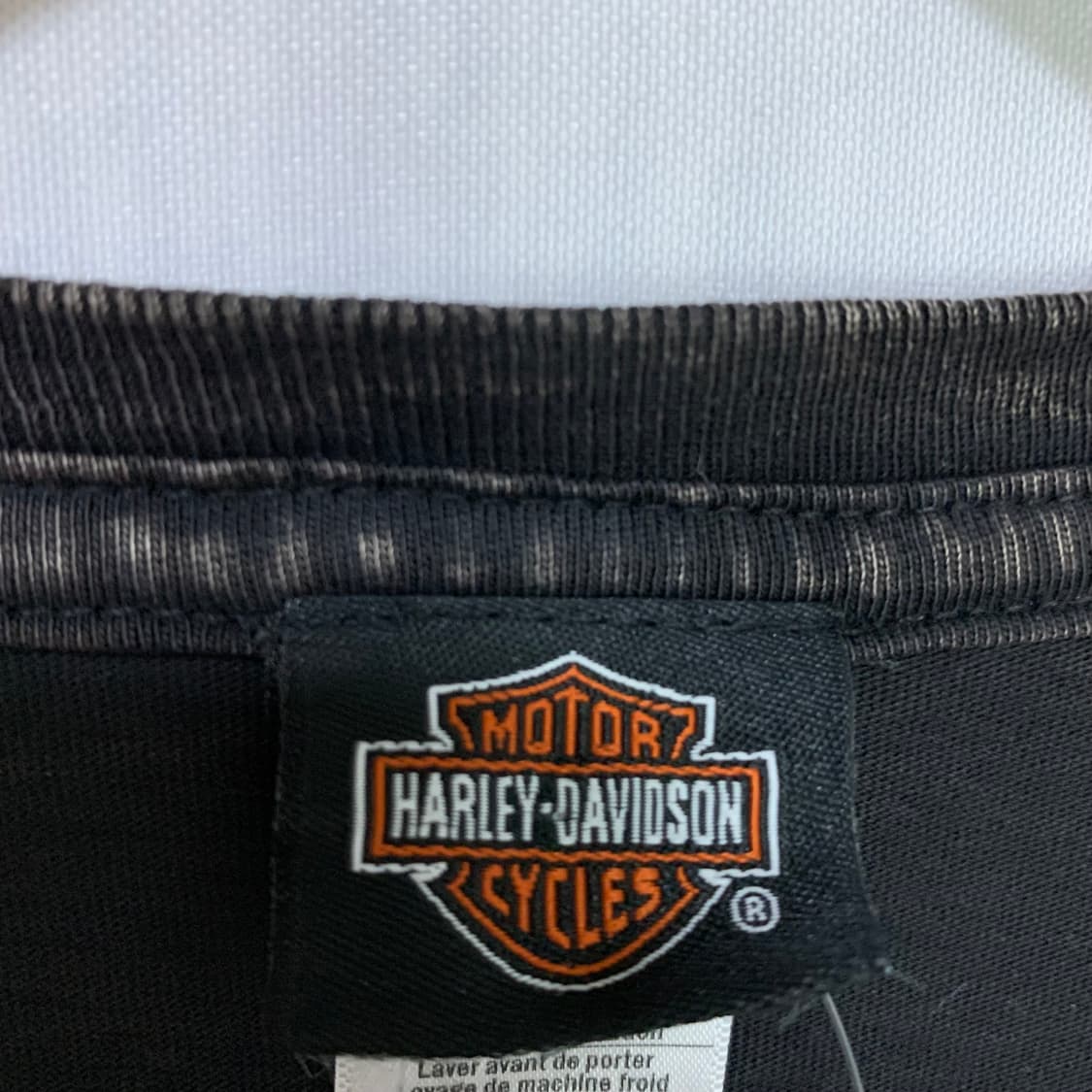 할리데이비슨 빈티지 워싱 레터링 프린팅 롱슬리브 y2k 남녀공용 상품이미지6