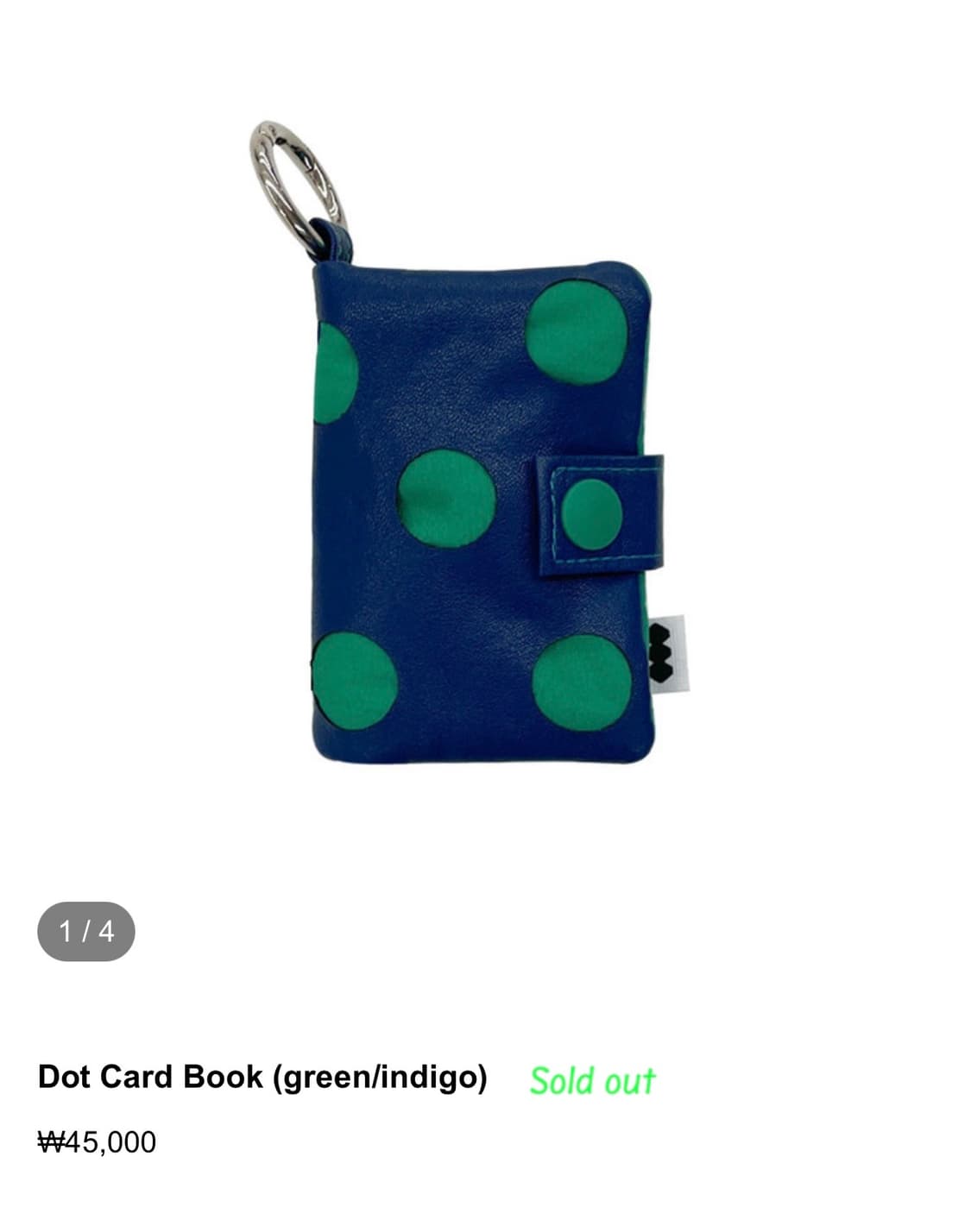 퍼피북클럽 카드지갑 Dot Card Book 상품이미지1