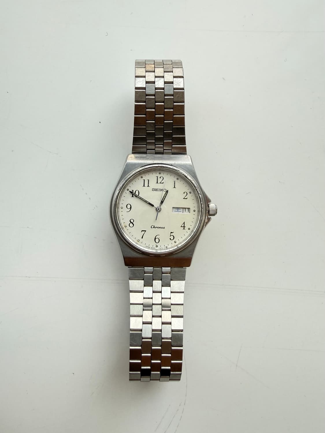 90s Seiko 34mm chronos 데이데이트 시계 상품이미지1