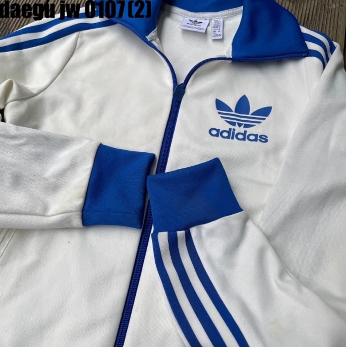 아디다스 파이어버드 져지집업 화이트 상품이미지4