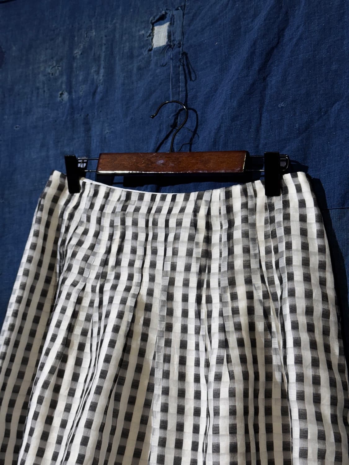 26inch ) M'S GRACY Sheer Gingham Skirt 상품이미지4