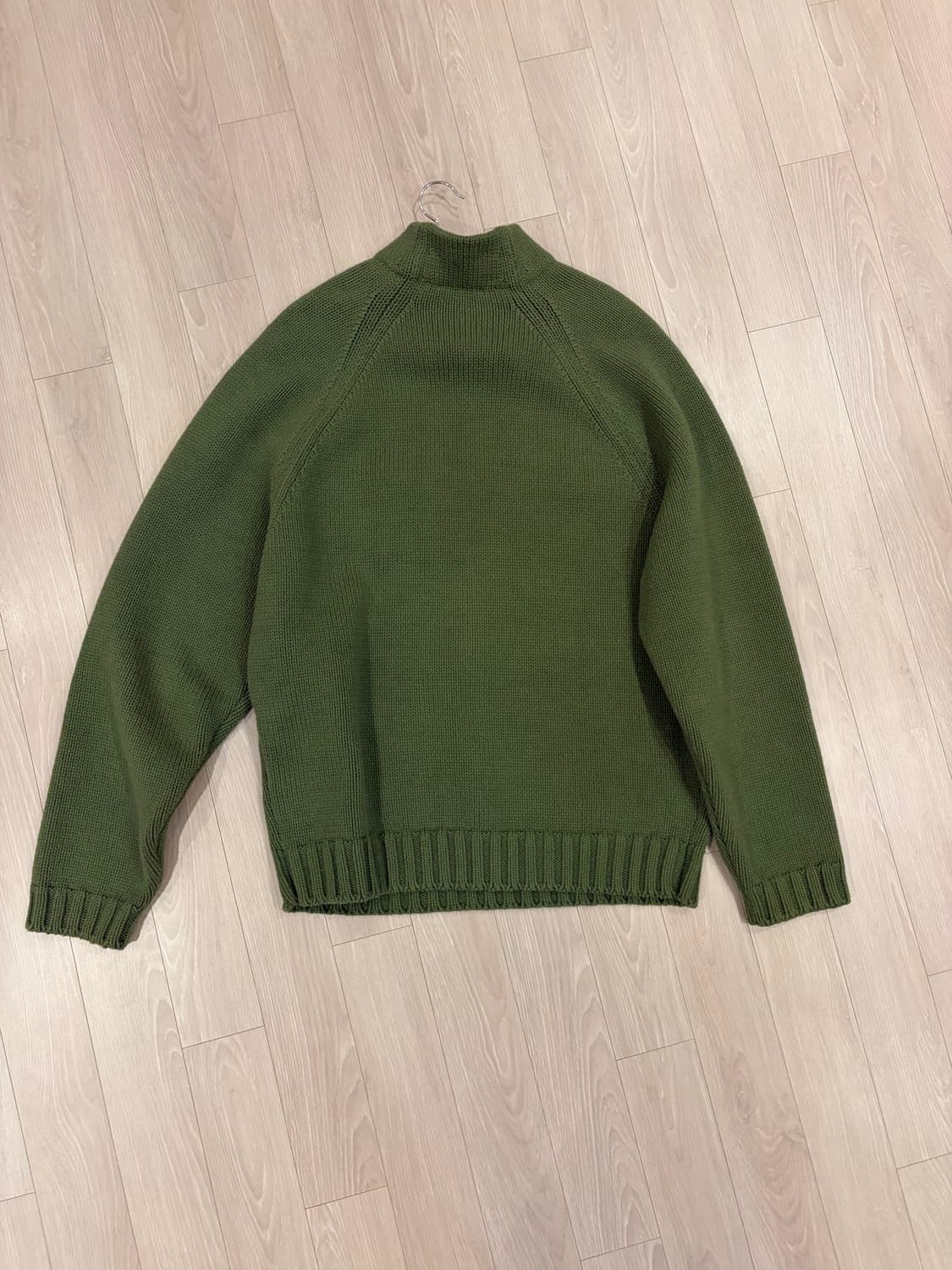 STU 카라 니트 그린 L 상품이미지2