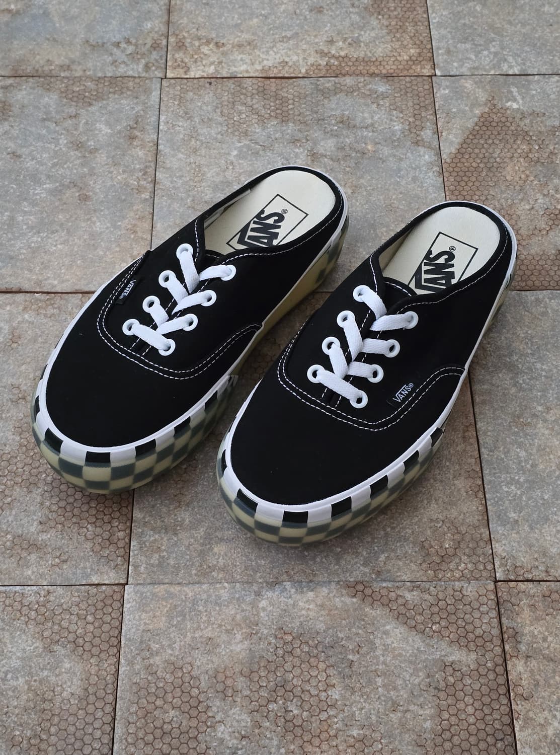 (230)반스 어센틱 스택드 뮬 체커  상품이미지1