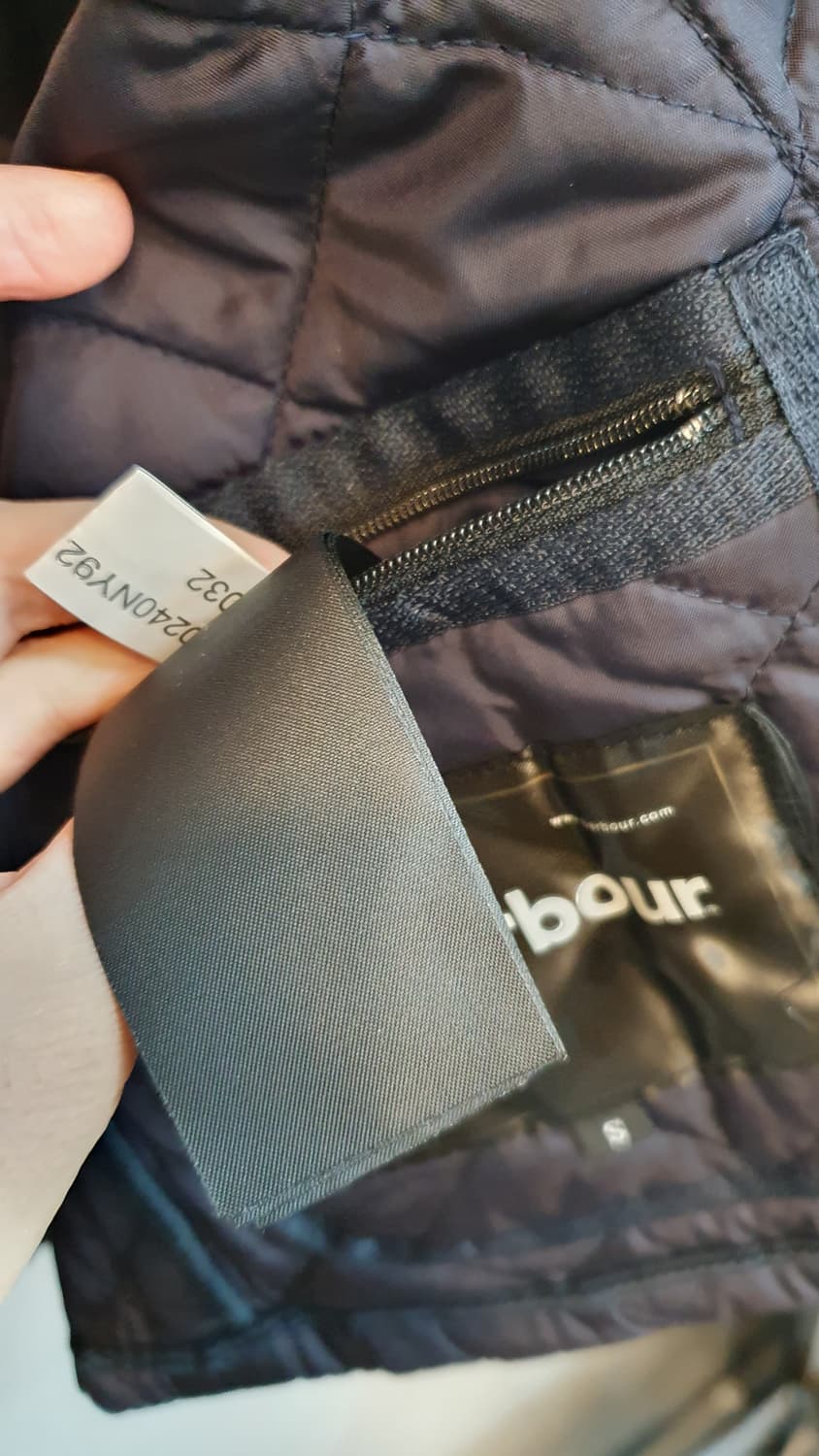 바버 퀄팅점퍼 S 상품이미지5