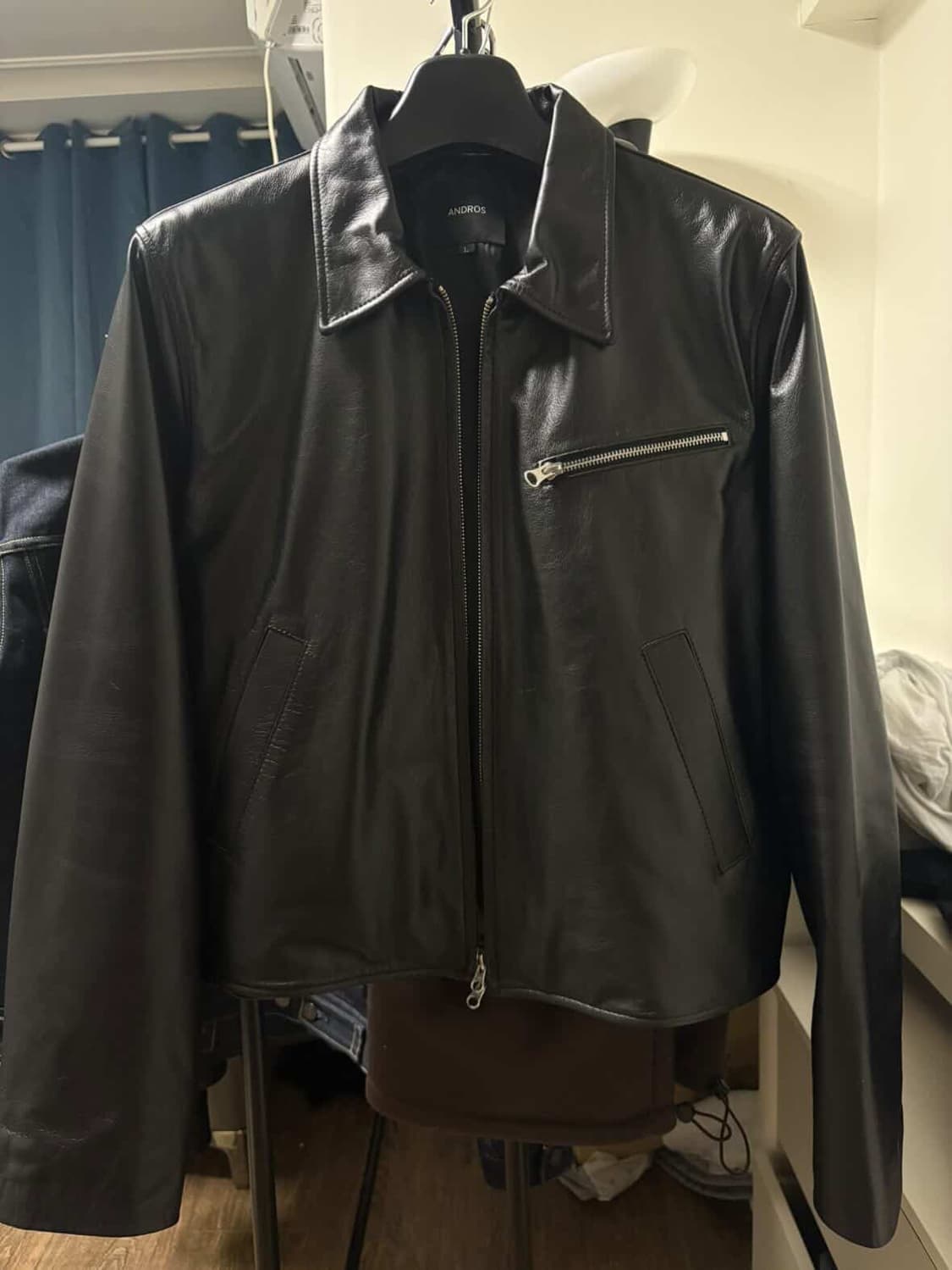 앤드로스 cowhide 소가죽 자켓 L사이즈 팝니다 상품이미지2