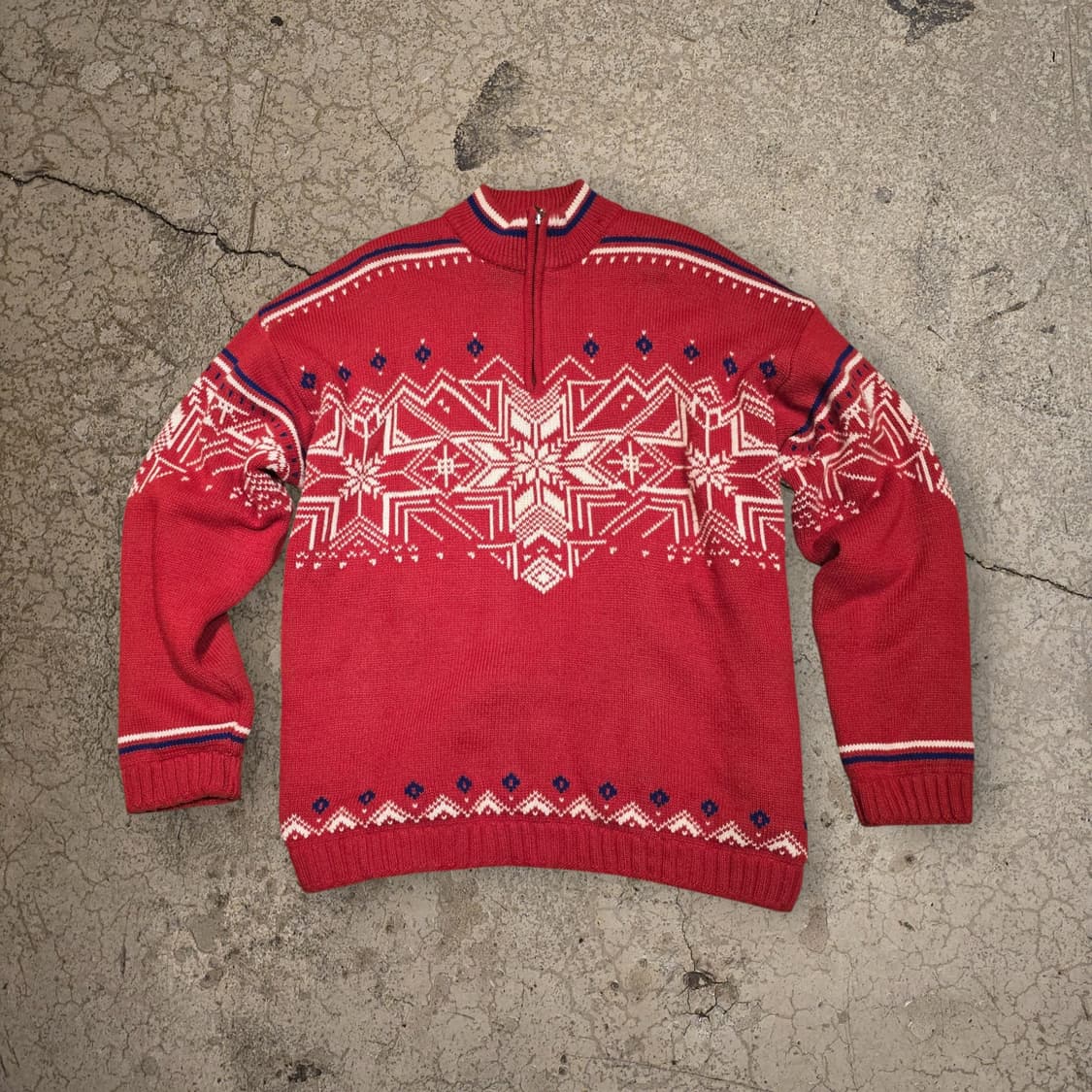 90s Vittorio Rossi 하프집업 노르딕 스웨터 상품이미지1