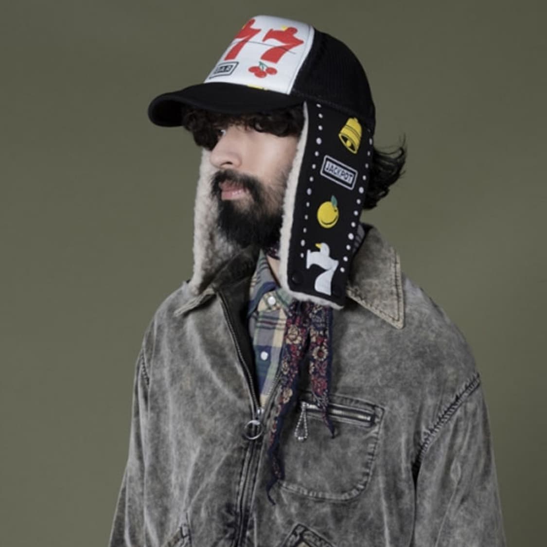 캐피탈 럭키버드 럼버 이어플랩 트러커캡 상품이미지1