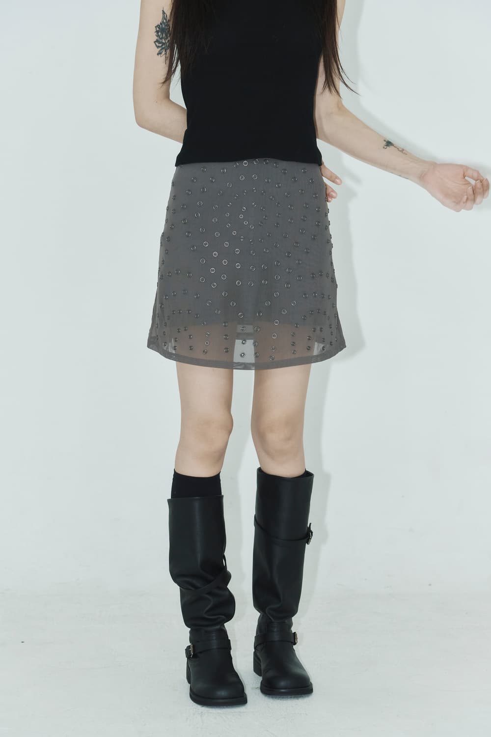 Christopher kane & topshop stud skirt 상품이미지4