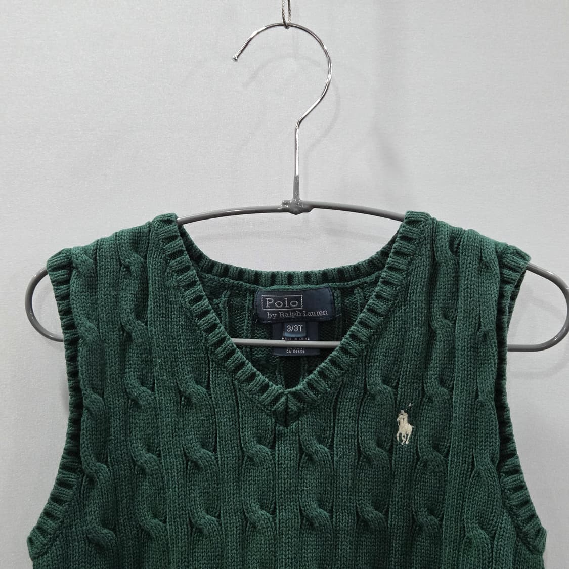 폴로랄프로렌 키즈 케이블 니트 베스트 3T  상품이미지2