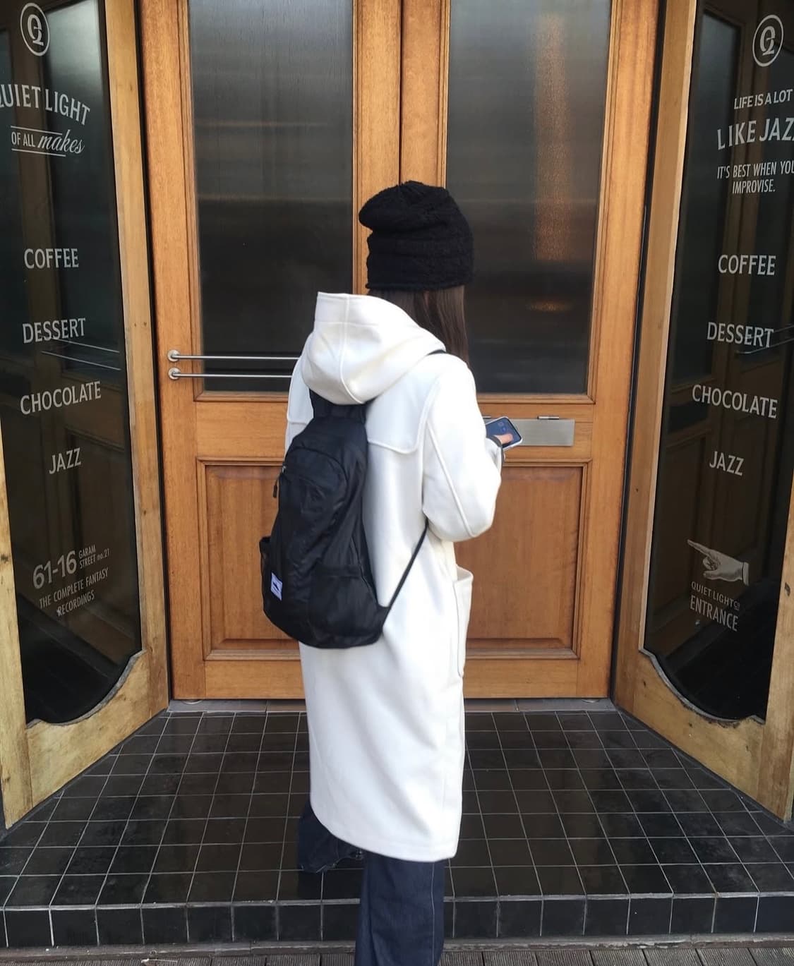 키르시 후드 토글 롱 코트 아이보리 2사이즈 상품이미지6