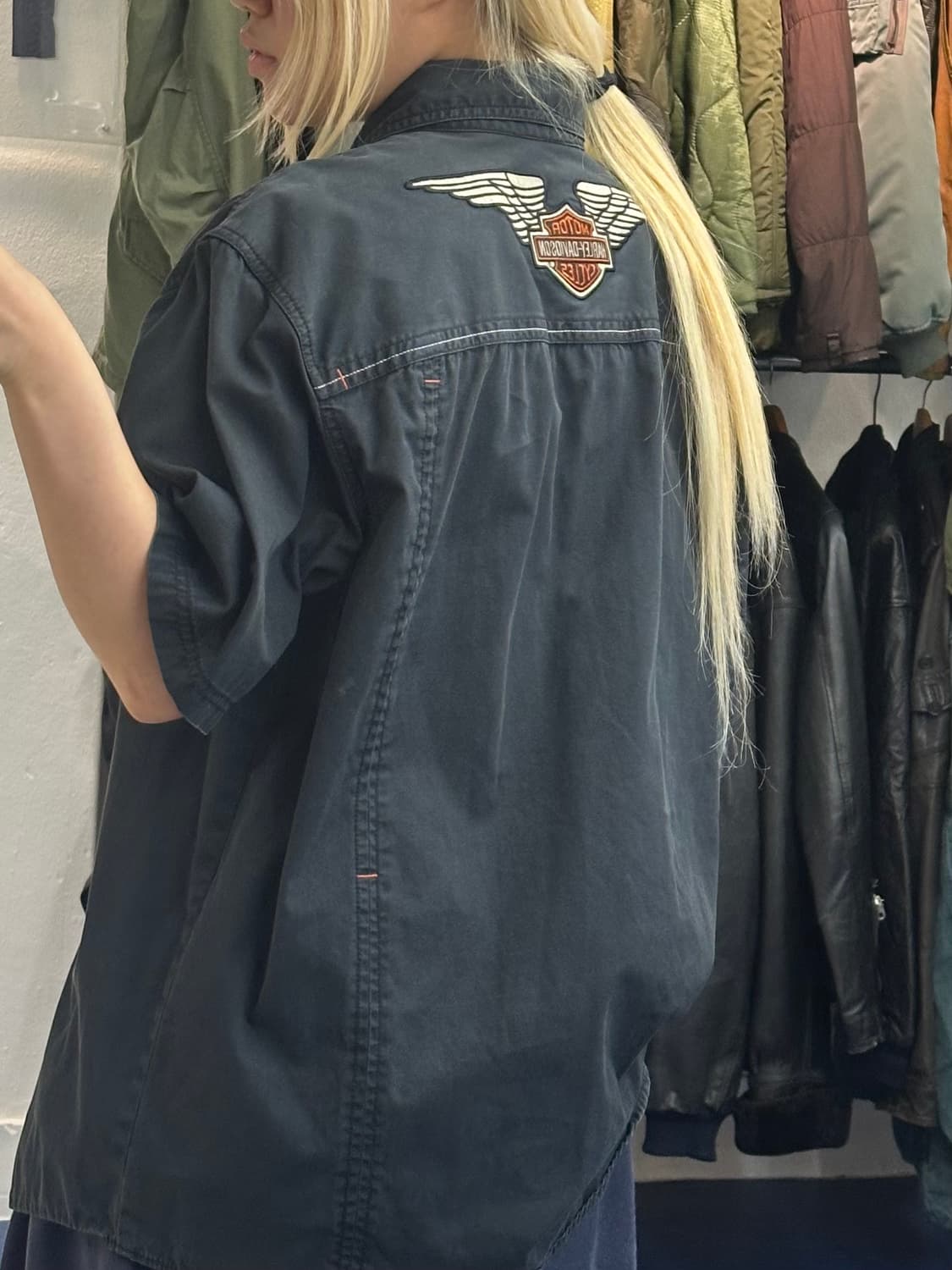 H-d 할리데이비슨 엠브로이드 반팔셔츠 상품이미지2