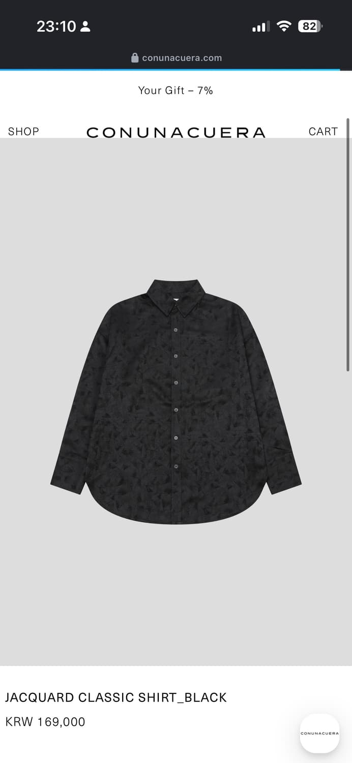 conunacuera jacquard shirt 상품이미지1