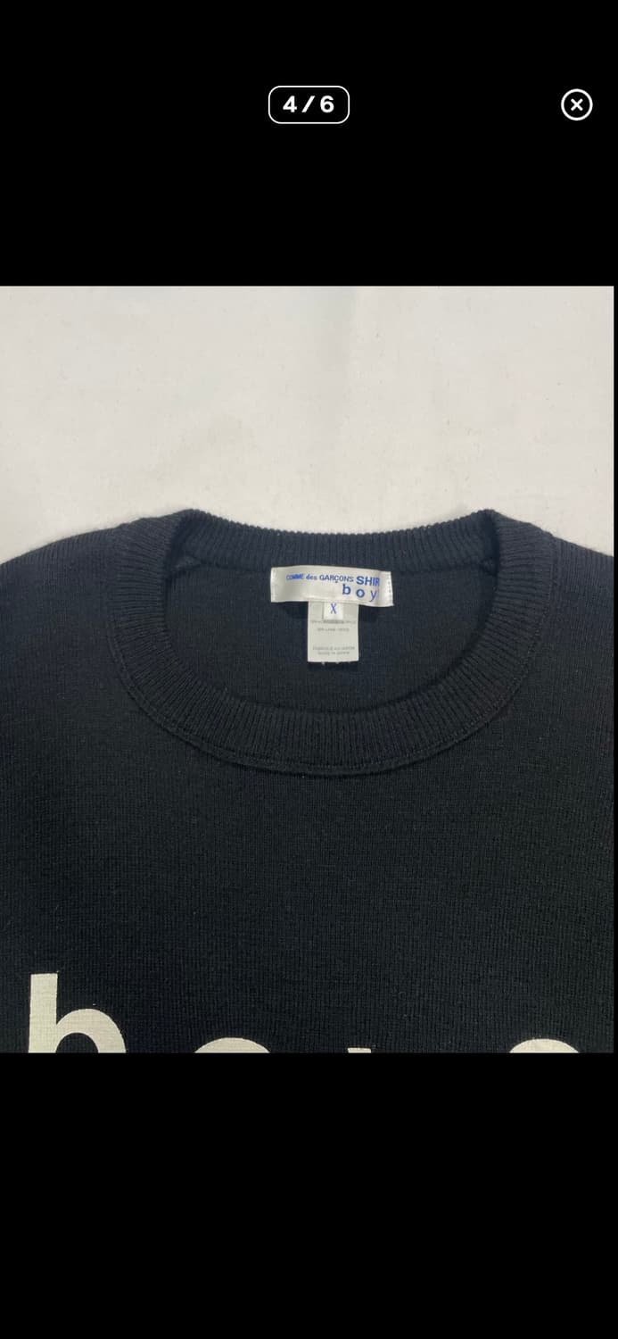 Comme des Garcons boy 레터링 니트 상품이미지3