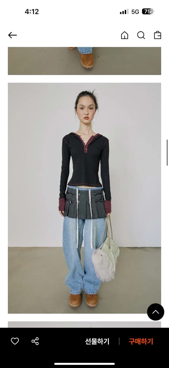 SCULPTOR Heather Hoodie Tee Black M 상품이미지3