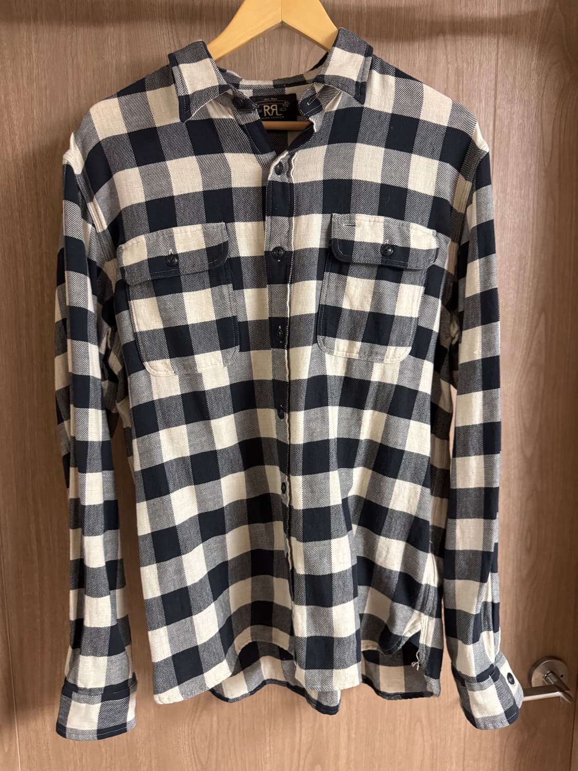 더블알엘(RRL) 버팔로 체크 트윌 워크셔츠 L사이즈 상품이미지2