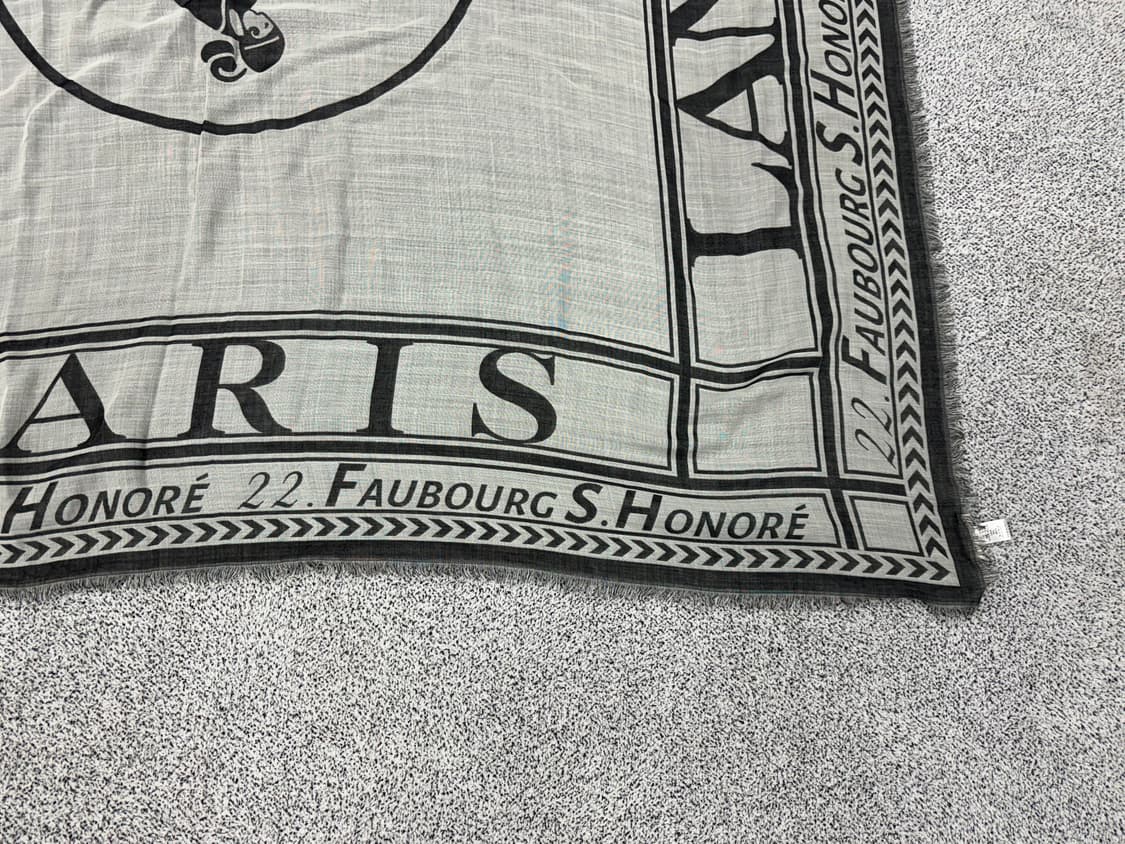 랑방 대형 울 실크혼방 스카프 상품이미지2