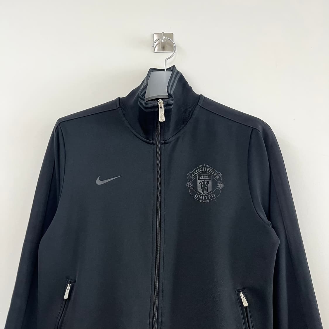나이키 12-13 맨체스터 유나이티드 올블랙 트랙탑 져지 상품이미지4