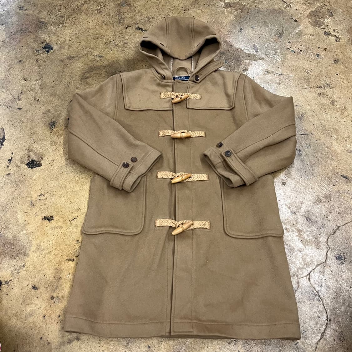 폴로 랄프로렌 브라운 베이지 더플 떡볶이 코트  상품이미지2