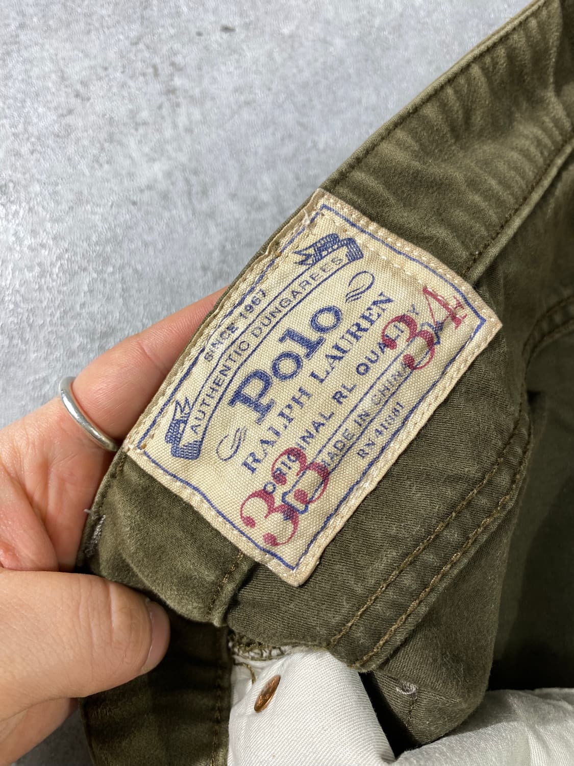 [34] 폴로 랄프로렌 카키 몰스킨 슬림 스트레이트 핏 팬츠 상품이미지10