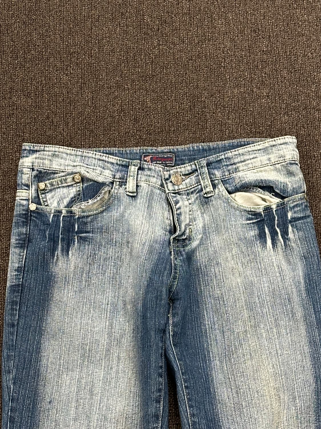 29)Japanese vintage 여성 자수 부츠컷 팬츠 상품이미지5