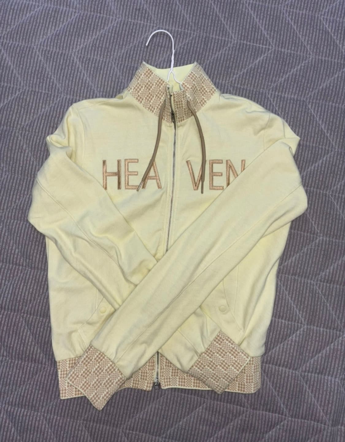 아이브 레이 착용 스컬프터 헤븐리 깅엄 트랙자켓 집업 L 상품이미지3