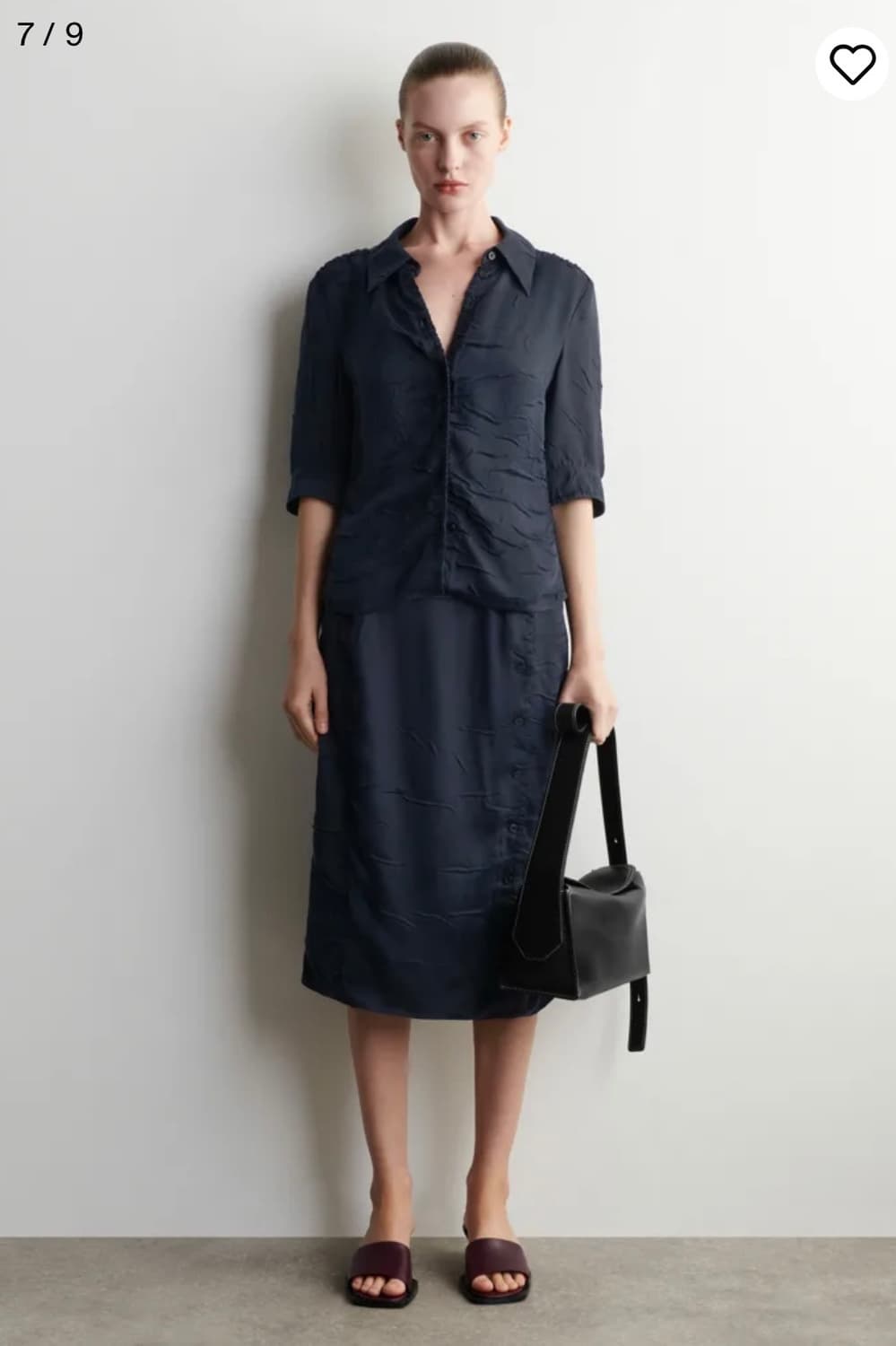 Cos 크링클드 스커트 38 상품이미지2